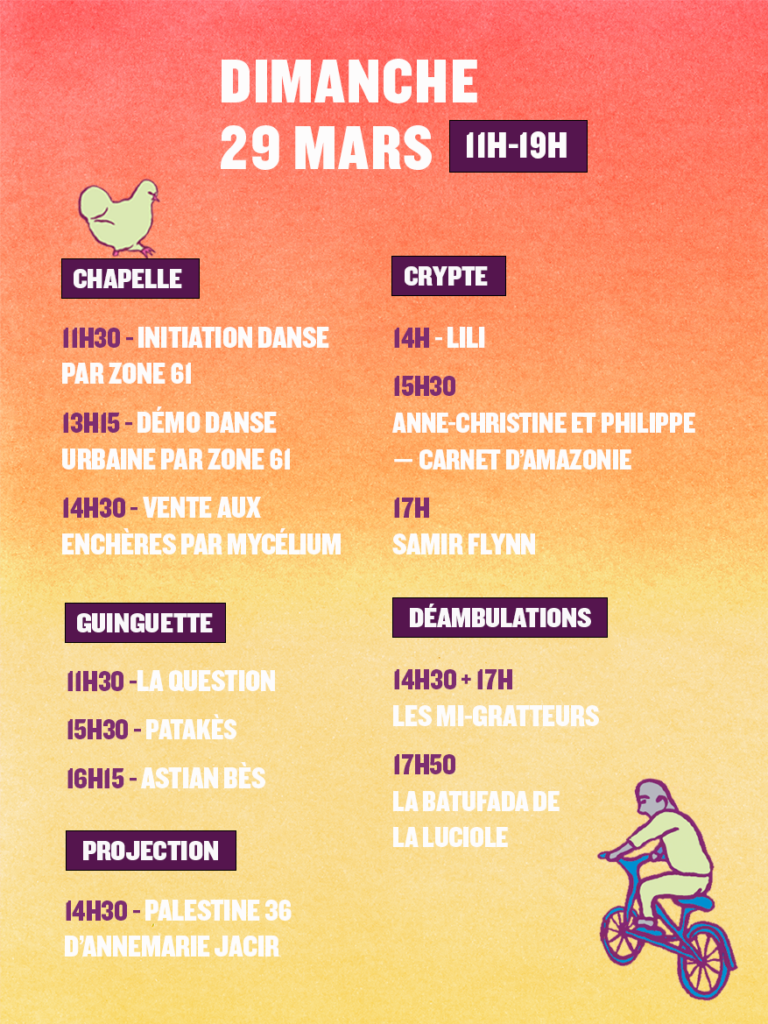 le grand chahut - les petits chatelets - programme dimanche 29 mars 2026