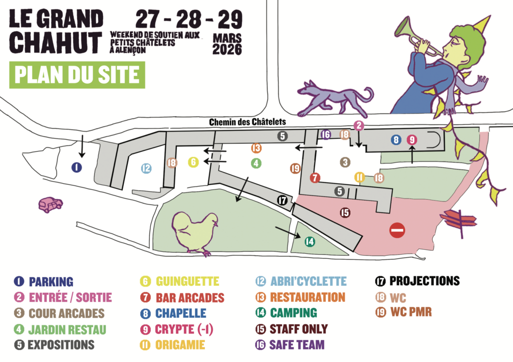 le grand chahut - les petits chatelets - Plan recto