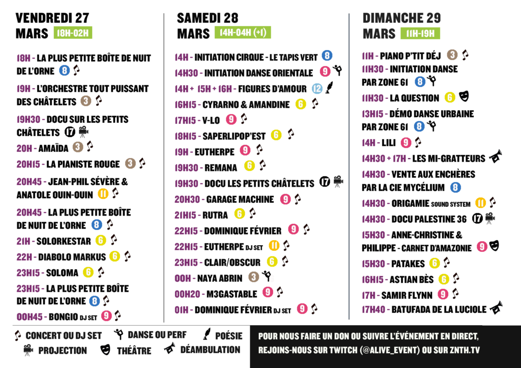 le grand chahut - les petits chatelets - Plan verso