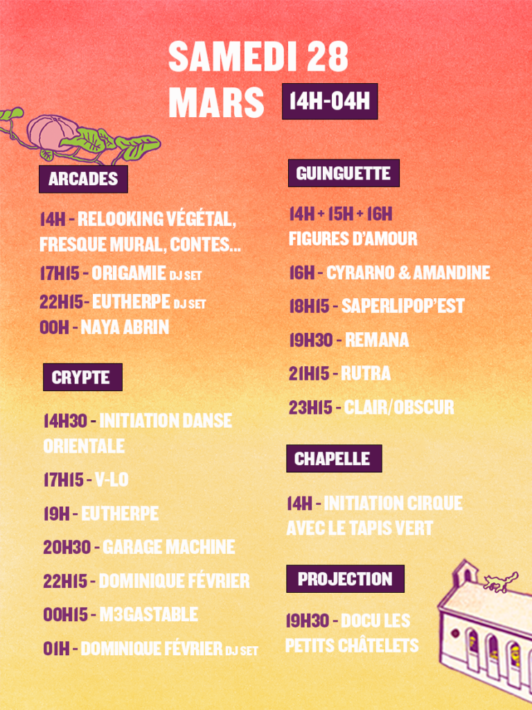 le grand chahut - les petits chatelets - programme samedi 28 mars 2026